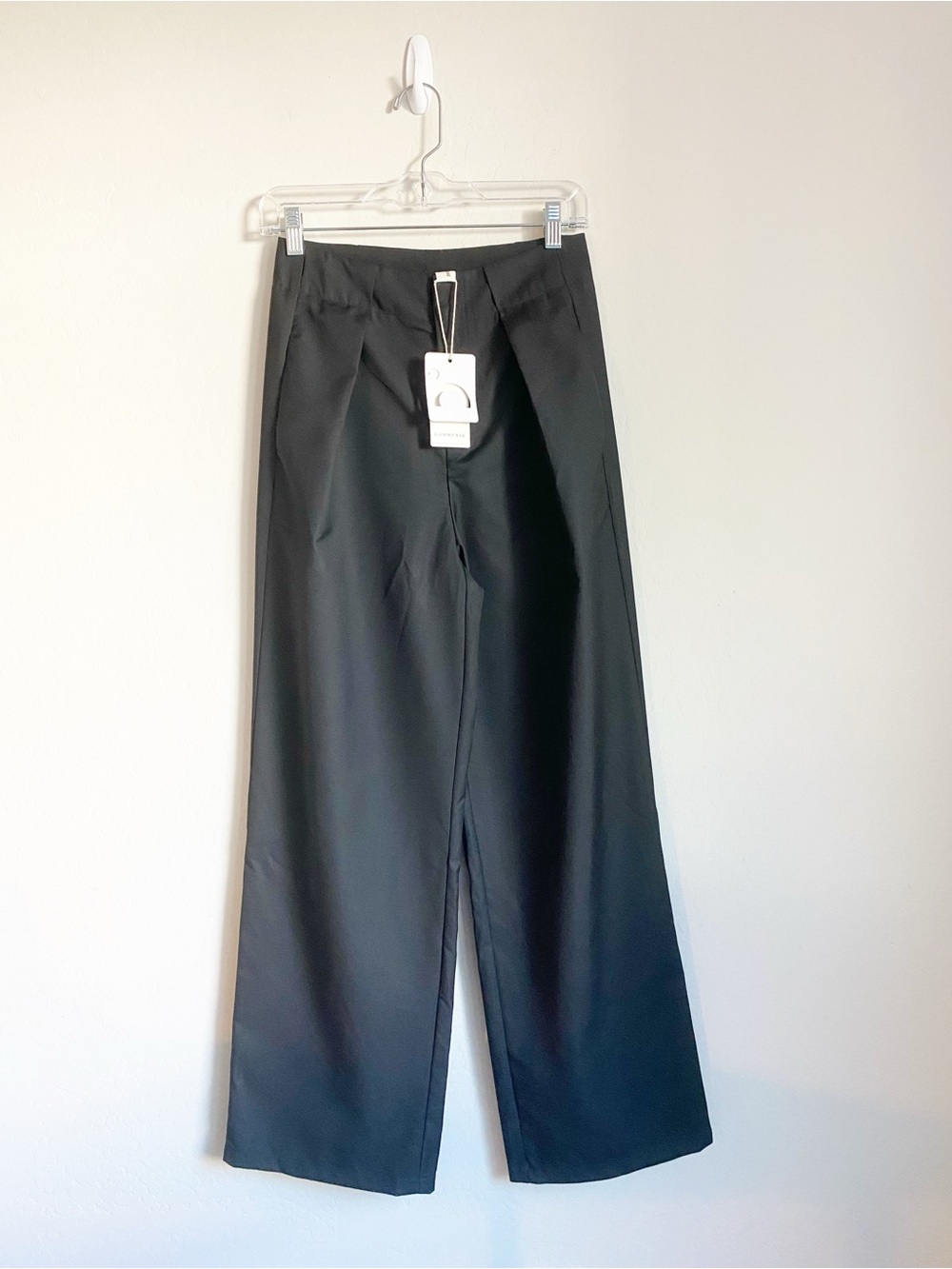 Commence Solid Wide Leg Pant Black Size S NWT
